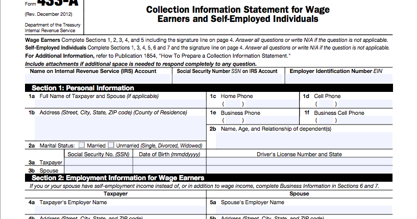 stephen b jordan ea form 433 a form 433 f 433a form 2015