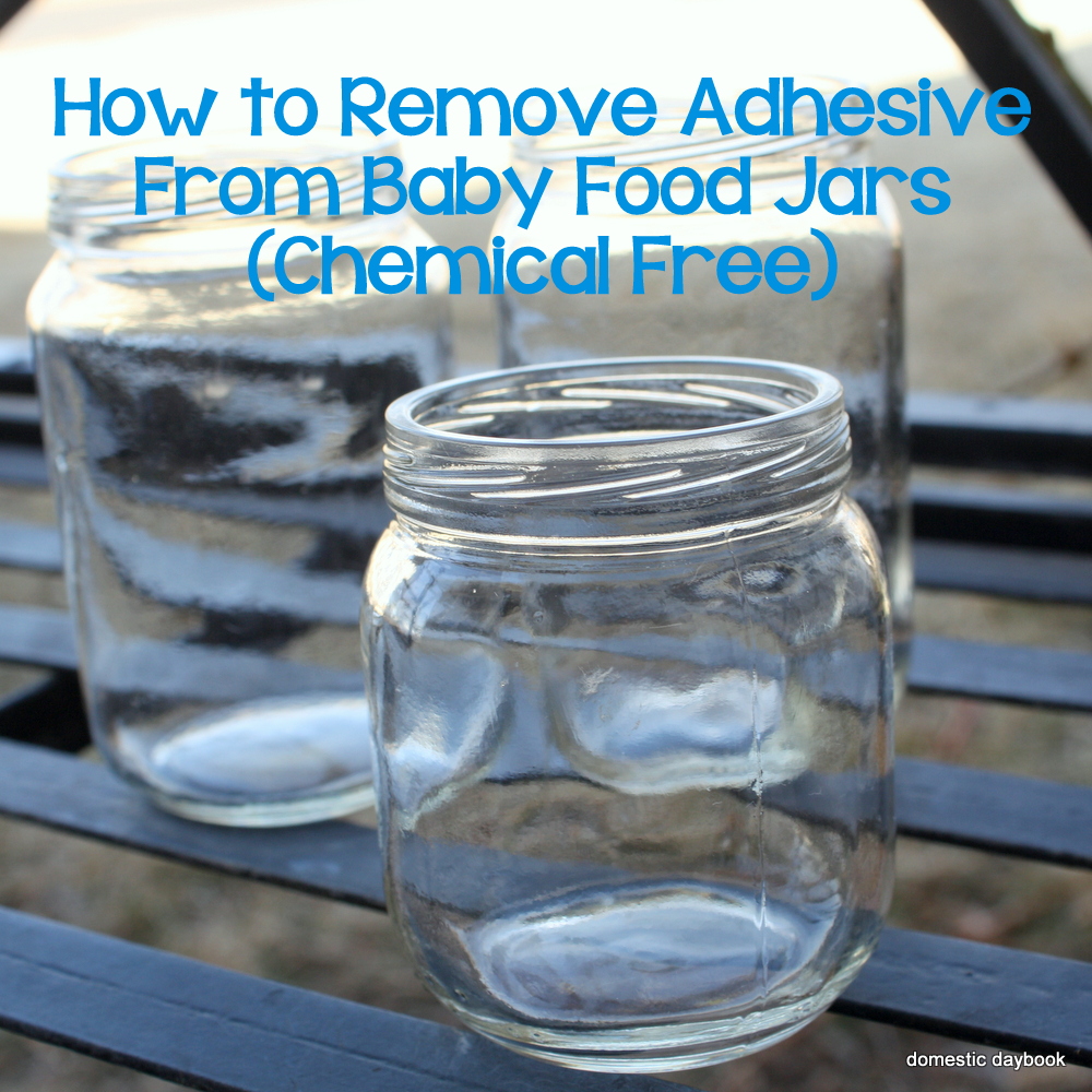 My Domestic Daybook Tuesday's Tip How to Remove Adhesive from Baby