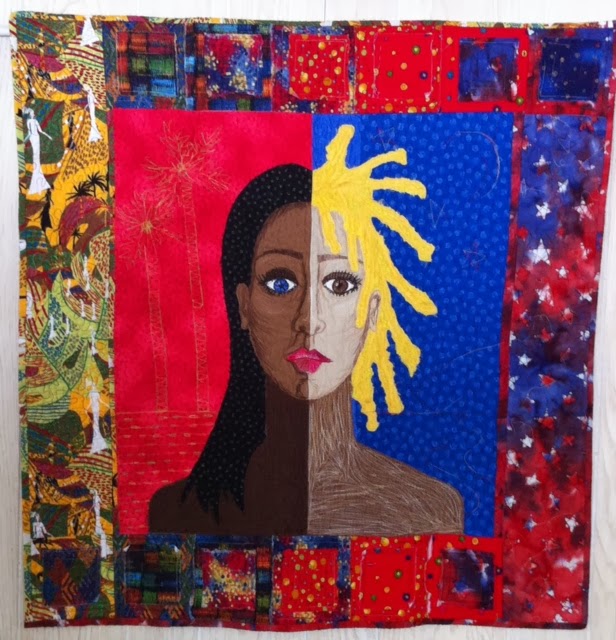 Artsy Chick Quilts Martin Luther King Day "One Race Human" Quilt