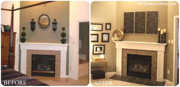 DIY Fireplace Makeovers Faux Mantels & Shelves