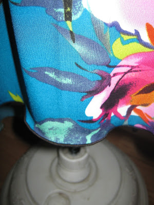 Tropical Floral ITY Knit Hi Low Hem Maxi Dress www.sewplus.blogspot.com