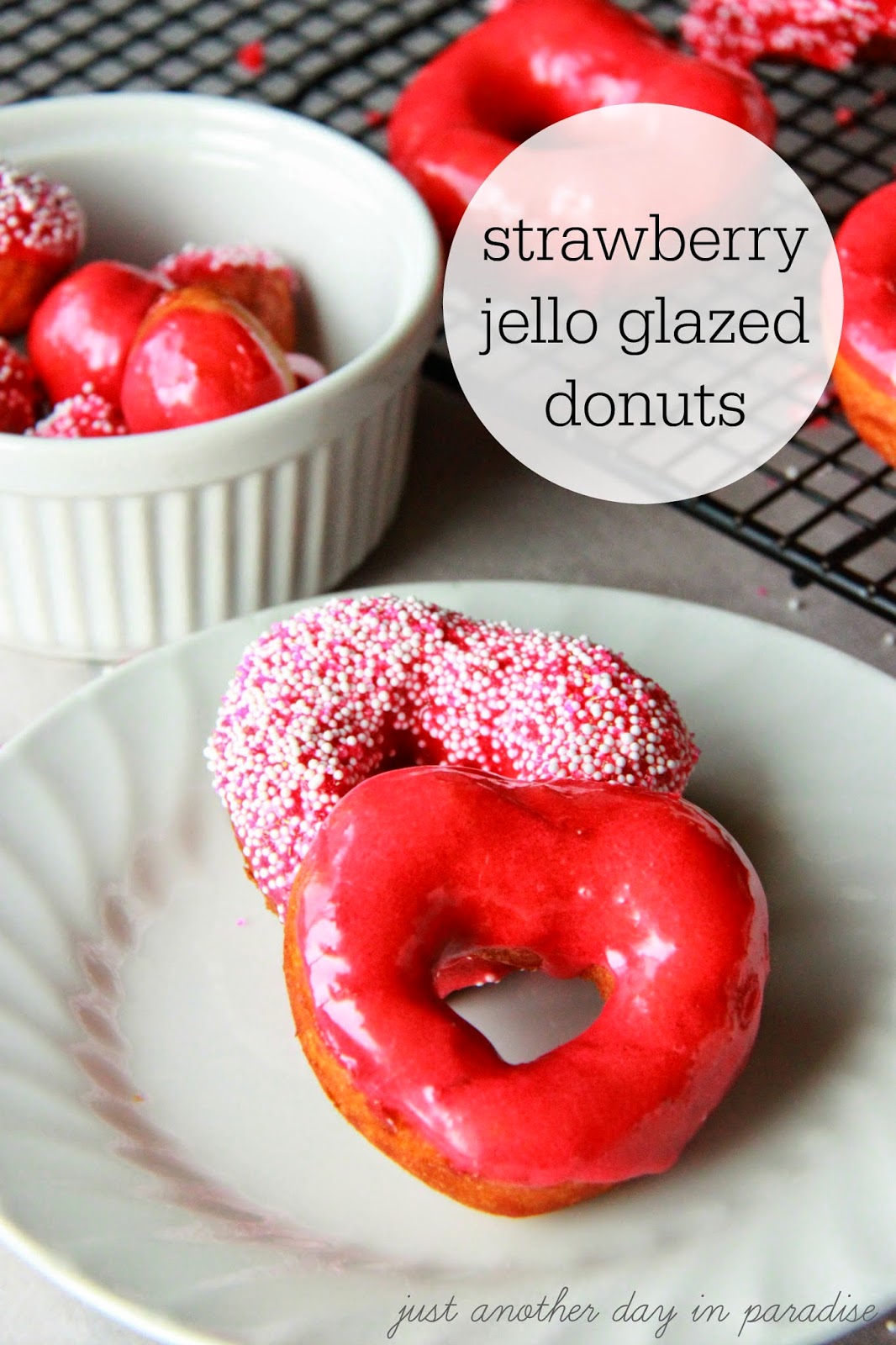 Larissa Another Day Strawberry Jello Glazed Donuts