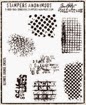 Tim Holtz Cling Rubber Stamps ULTIMATE GRUNGE Background Stampers Anonymous