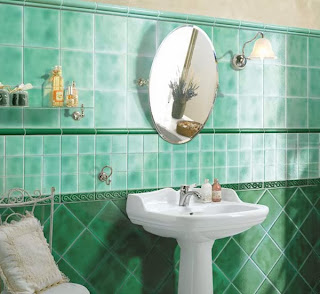 Baños verdes - Colores en Casa