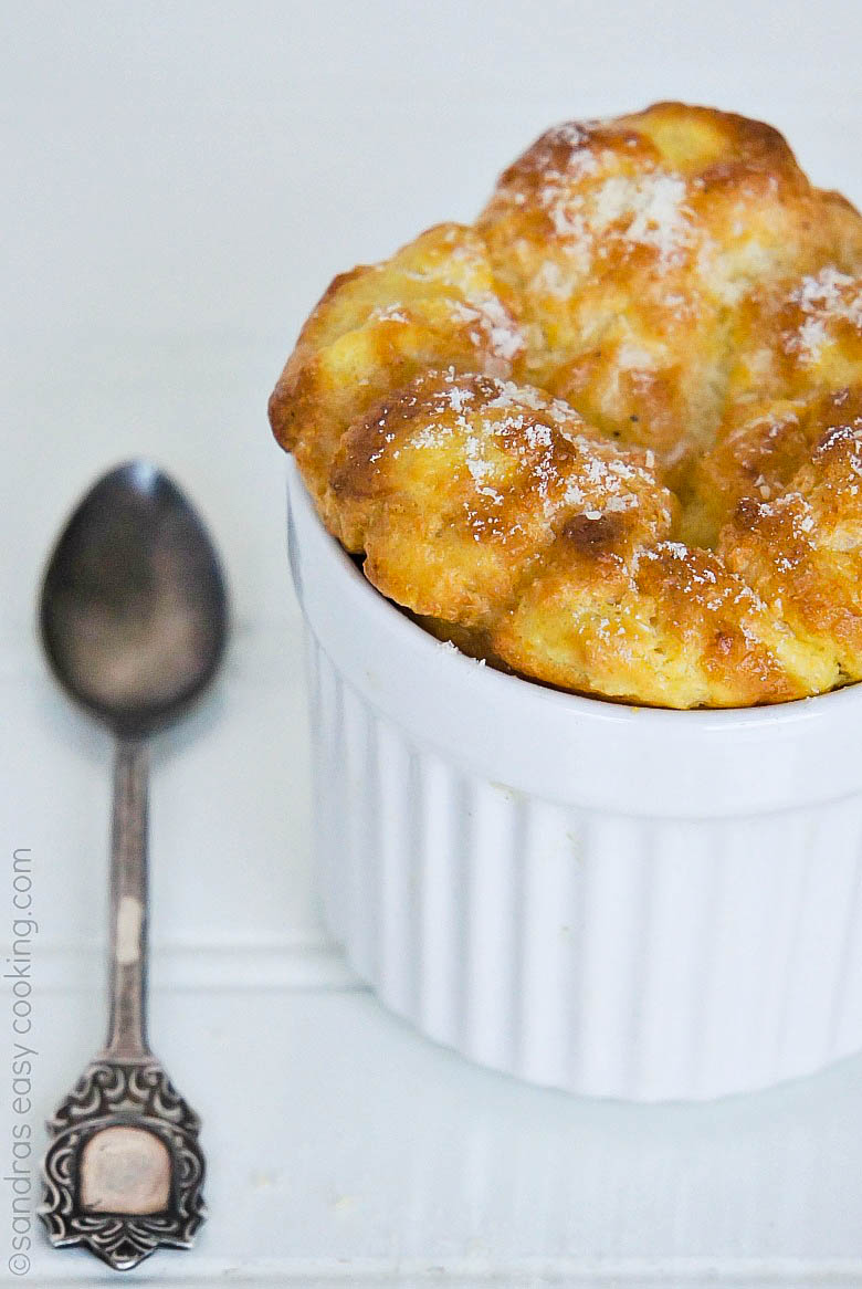 Savory Cheese and Cornmeal Soufflé SANDRA'S EASY COOKING