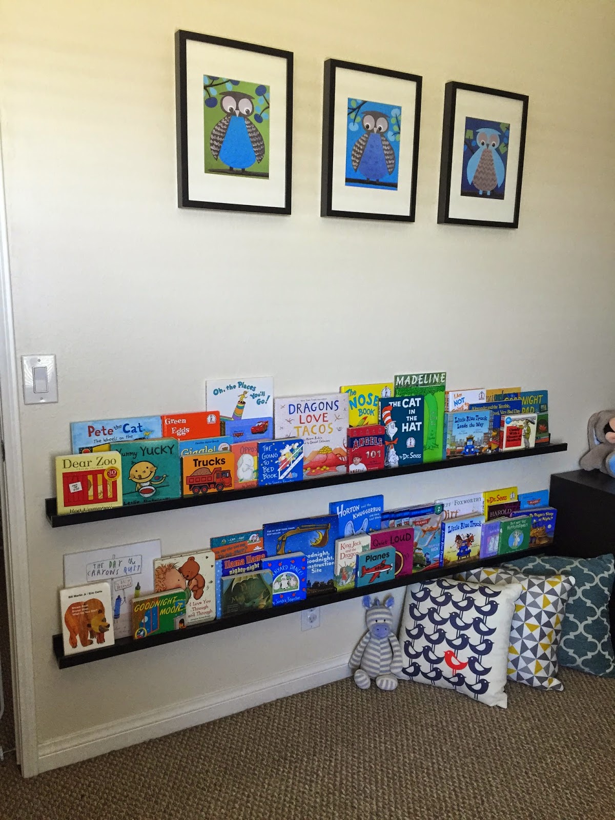 Chasin' Mason Mason's IKEA Picture Ledge Book Shelves