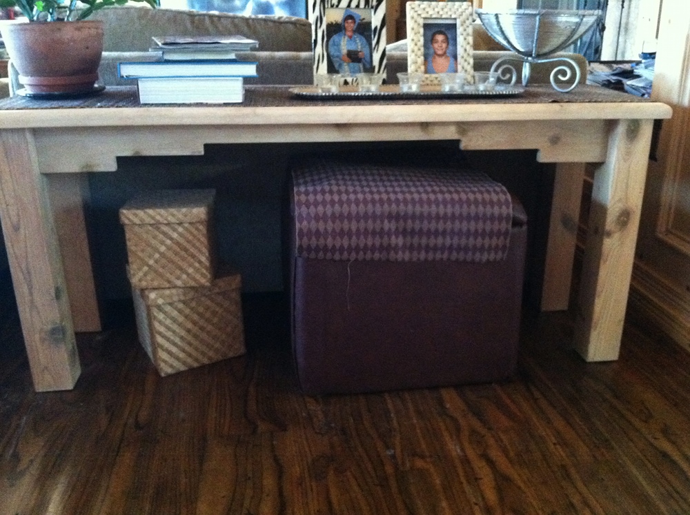 Bonnin Designs Repurposed Console Table From Southwestern 1980's to