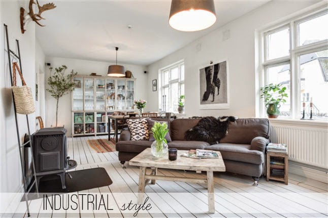 Stile industriale in una casa nordica home shabby home ... Casa nordica arredamento