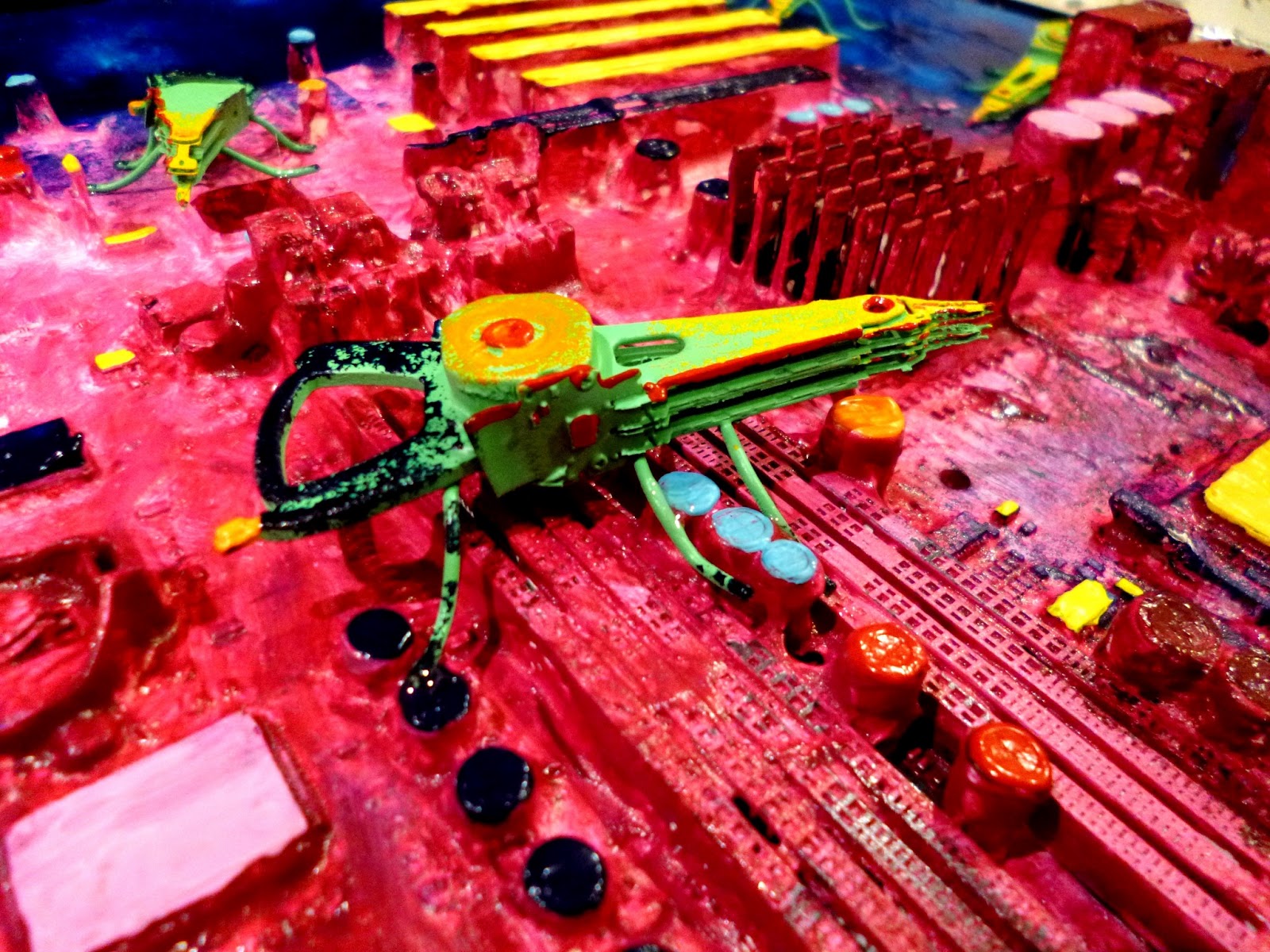 Carlos Printe Art journal Computer bugs Mixed media using hard