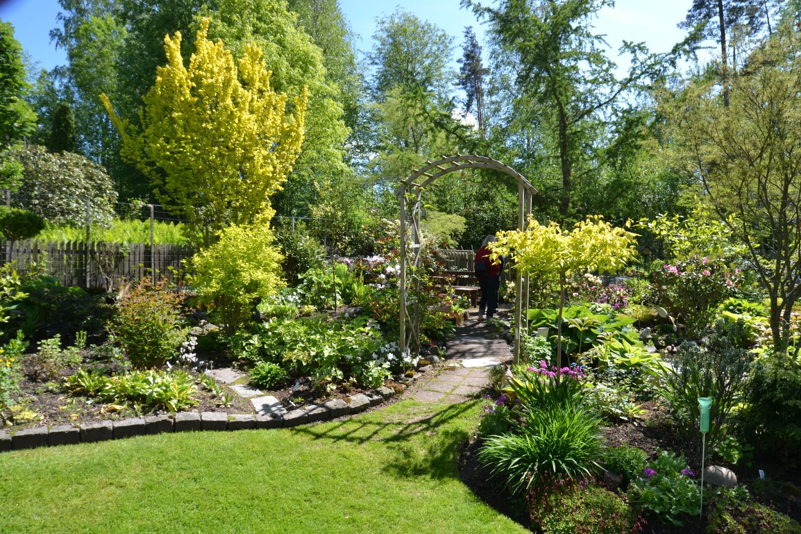 Blomsterbo: trädgårdsbesök