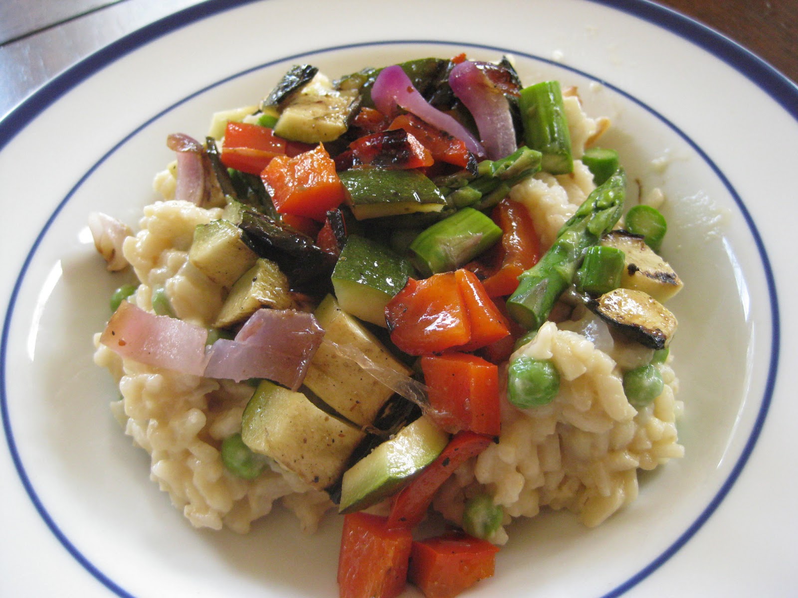 Sweet Peas and Pumpkins Grilled Vegetable Risotto (GlutenFree and Vegan)