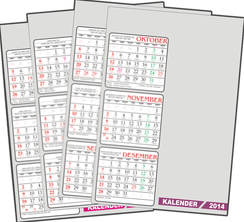 Kalender 2014 Indonesia