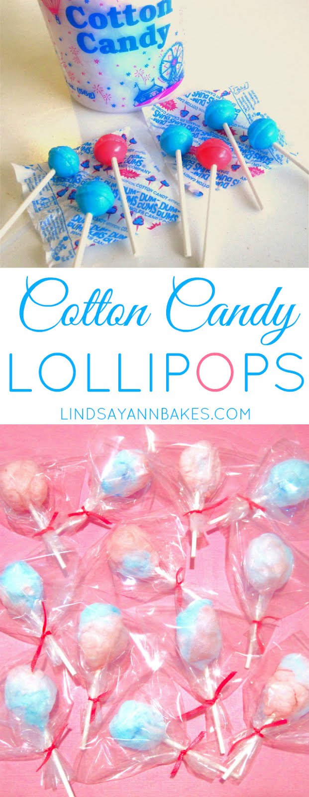 {VIDEO} Mini Cotton Candy Lollipops The Lindsay Ann