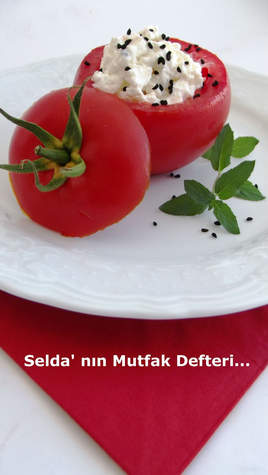 Peynirli Domates Dolması Peynirli Domates Dolması