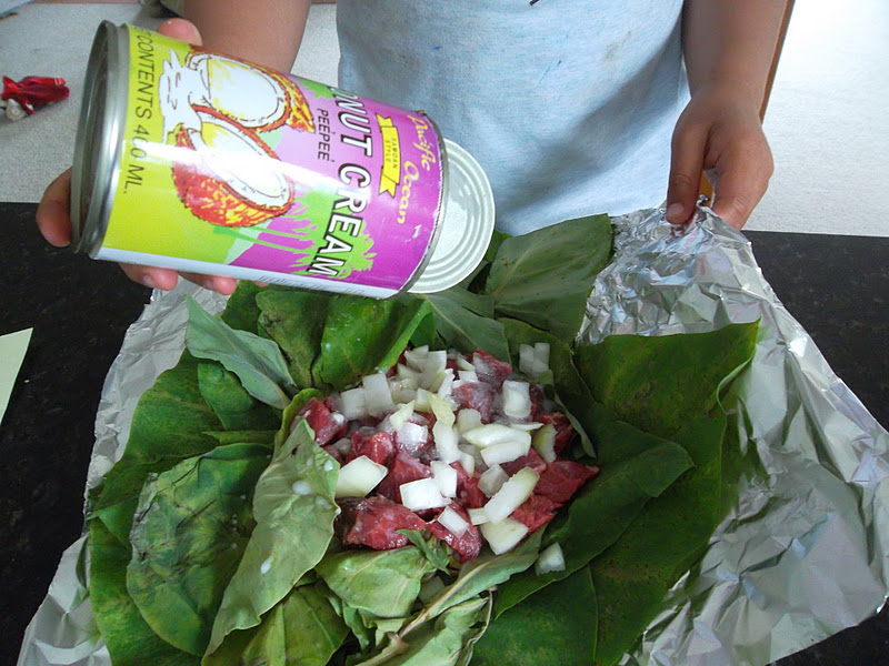 frangipani Mid Week Meal Idea Lu Sipi and Lu Pulu