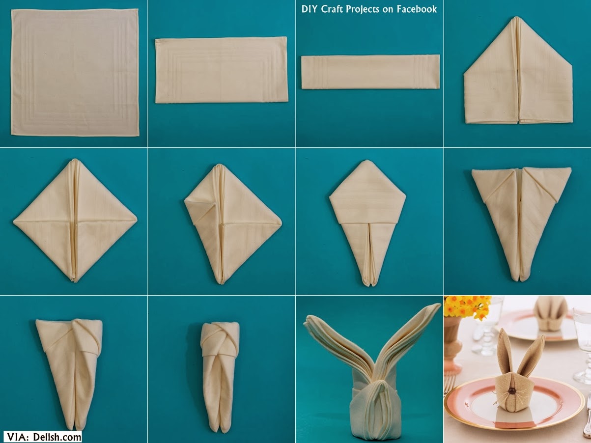 How to Make Bunny Napkins DIY Craft Projects