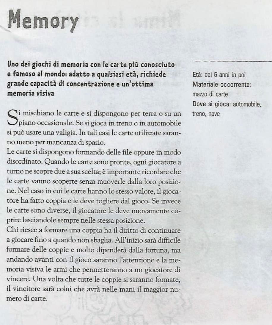 Giochi Per Bambini Memory