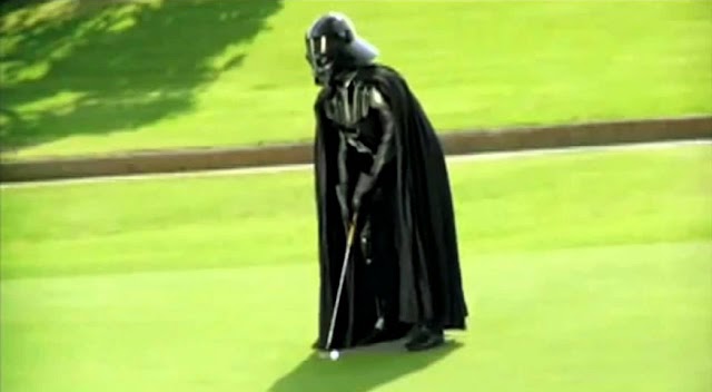 Watch how Darth Vader plays golf.
