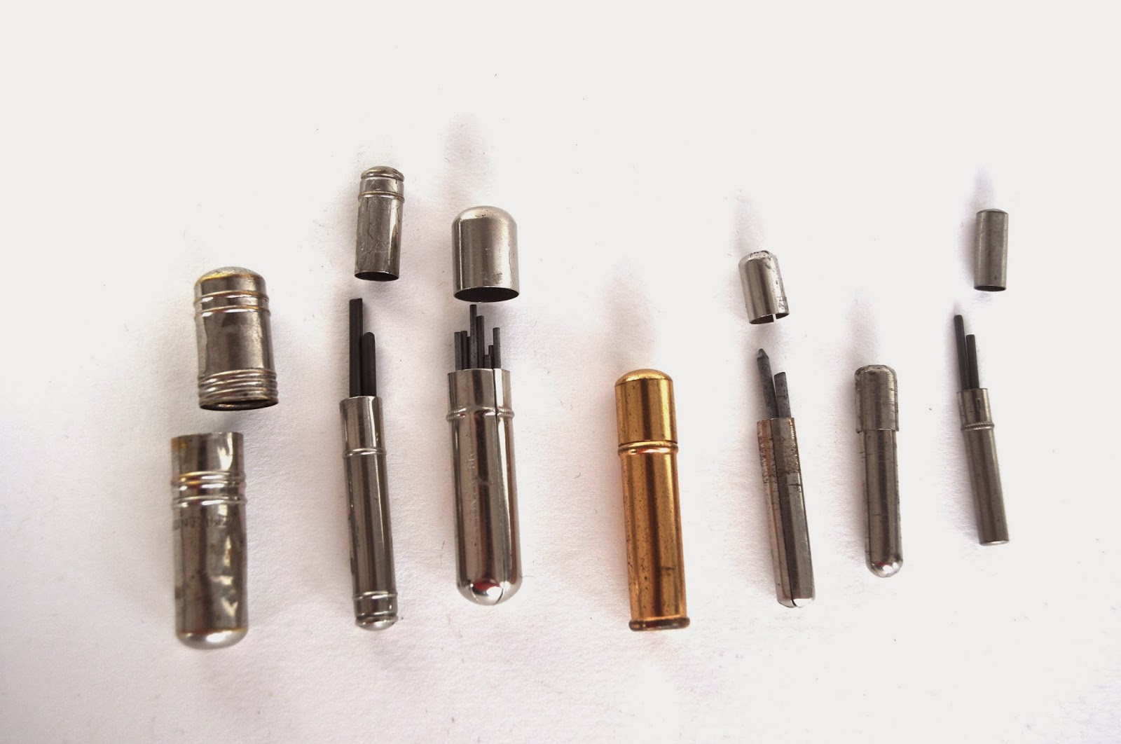 Brass Mechanical Pencil Lead Container From 1919 ubicaciondepersonas