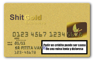 sólo un retrato más de cómo está el país tarjeta crédito oro gold