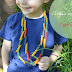 Collares de macarrones teñidos