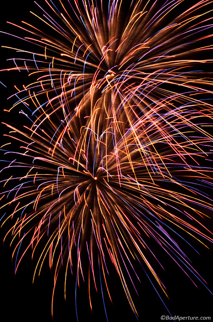 July Fourth Fireworks at Night