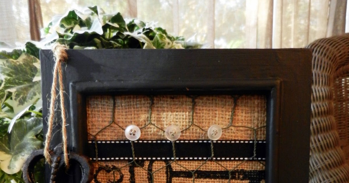 A Lapin Life French Chicken Wire Burlap Frame Craft Tutorial