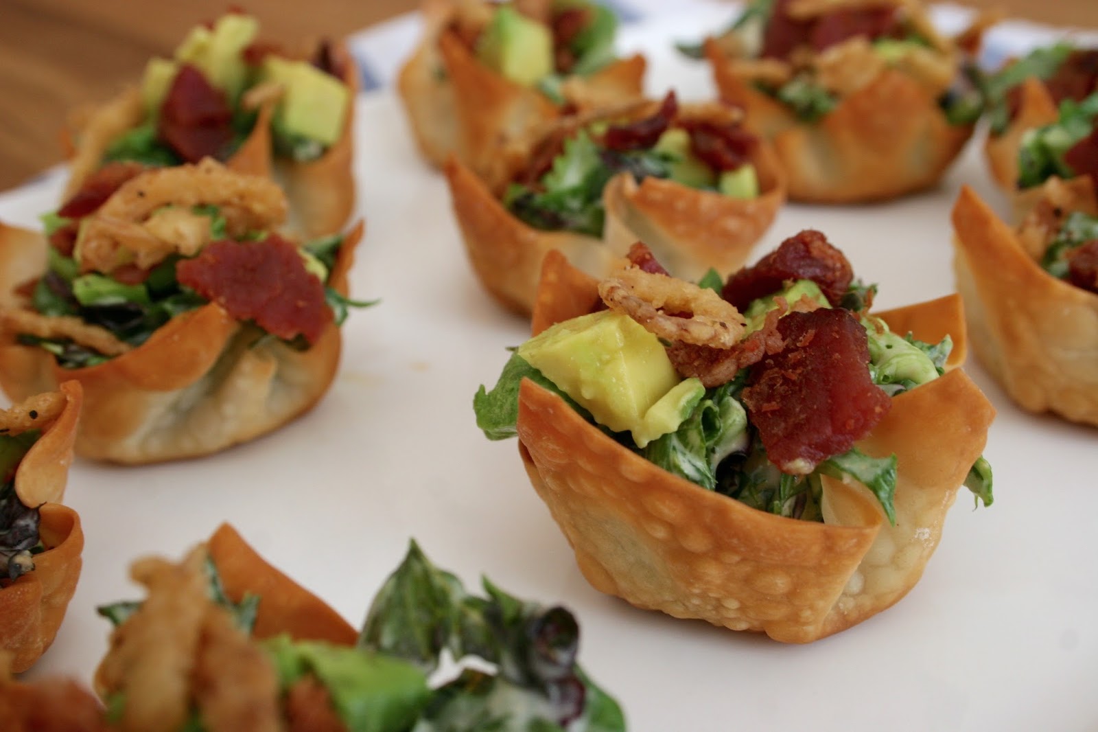 Just A Darling Life Mini Caesar Salad Cup Appetizer With Bacon