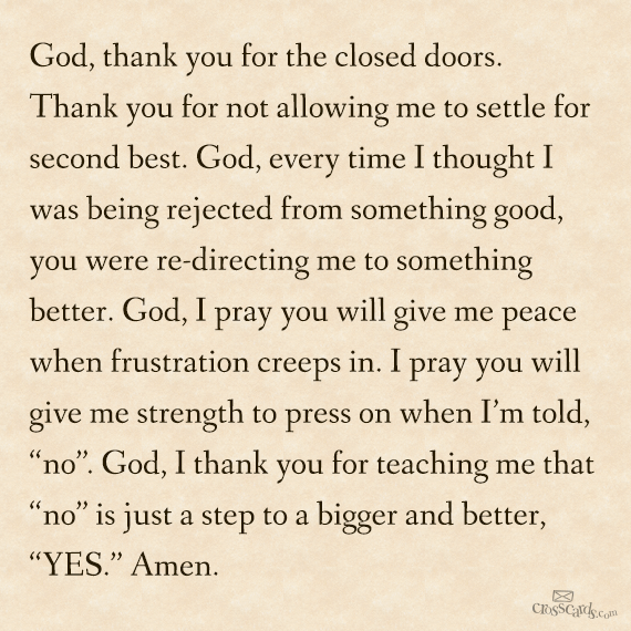 thank you letter to god god thank you for the closed doors thank you for not thank you letter to god god thank you for the closed doors thank you for not