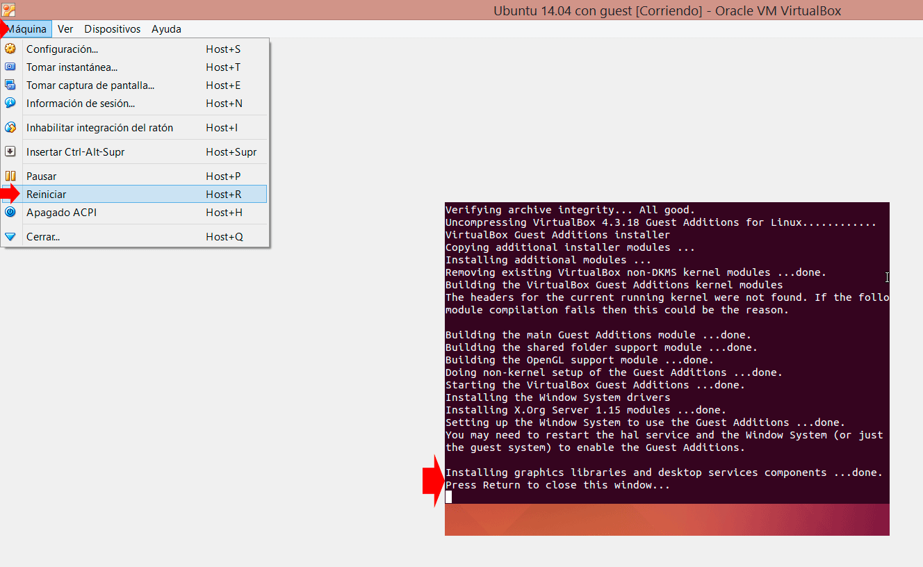 instalar guest additions en ubuntu 14.04 paso 4