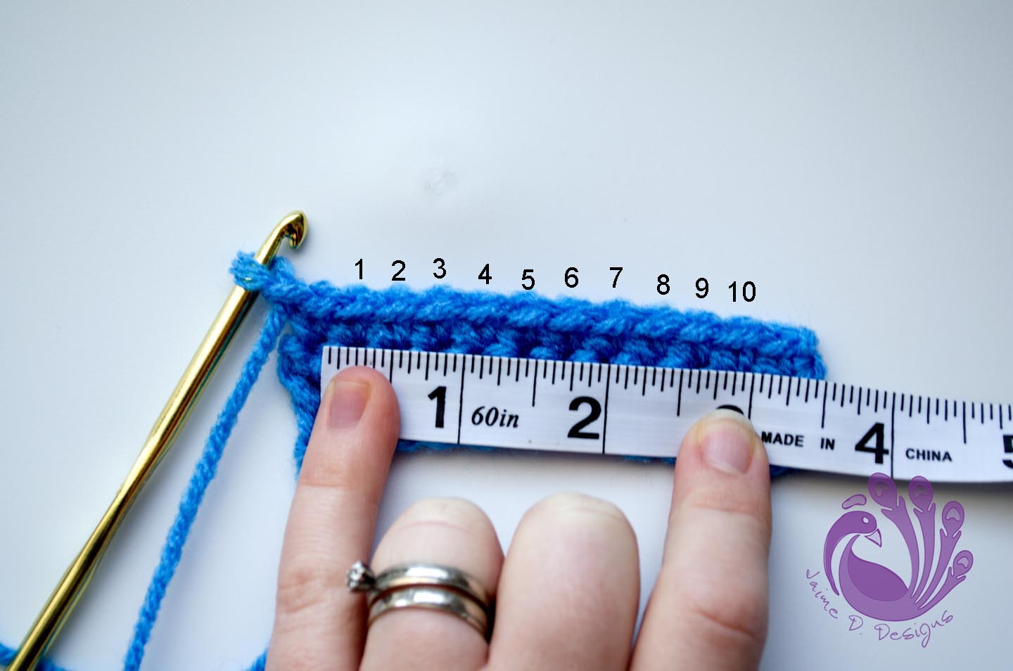 Jaime D. Designs: Crochet 101: How to check Gauge
