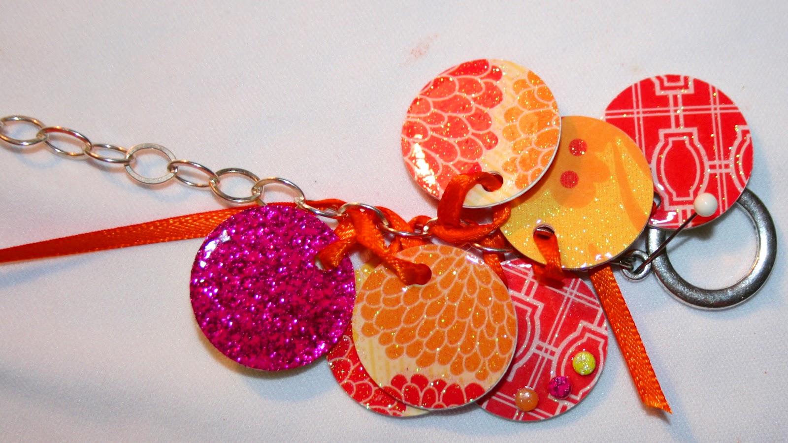 Vitamin C... A Daily Dose of Creativity Paper Punch Charm Bracelet