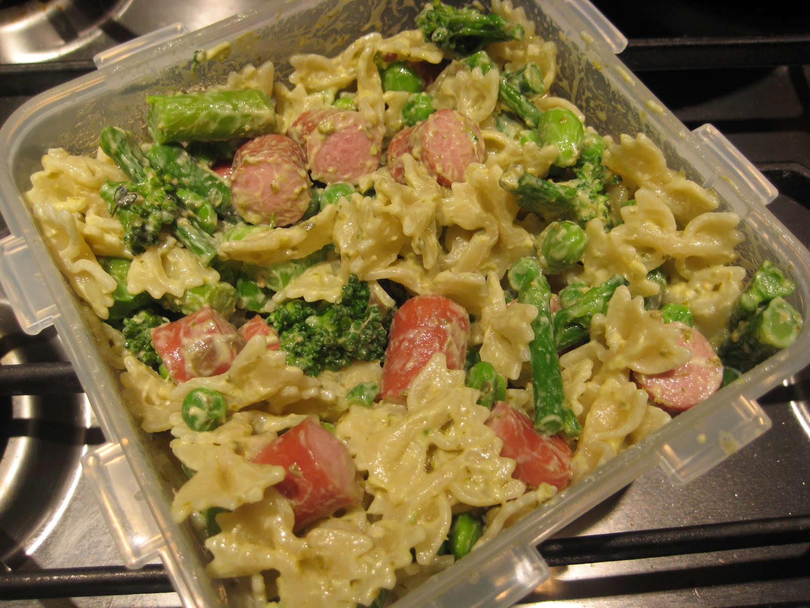 Lemon and Cheese Frankfurter Pasta Salad