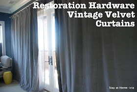 restoration hardware vintage velvet curtains in fog