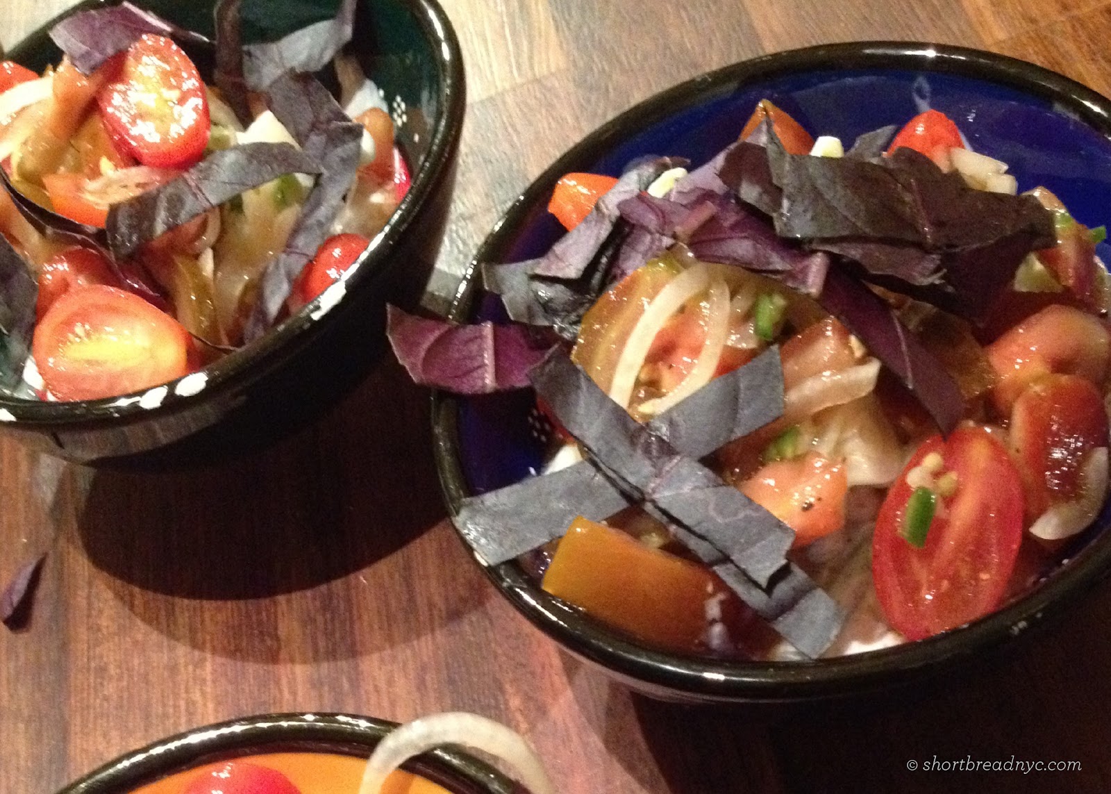 SHORTBREAD Yellow Bean & Cherry Tomato Salad with Creamy Dressing