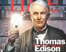 اديسون مخترع المصباح الكهربائي
