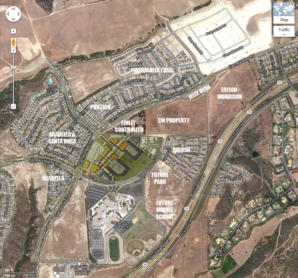 in case anyone is having trouble putting the photos i posted of the plans for the village center into perspective i have overlaid them onto an aerial photo in case anyone is having trouble putting the photos i posted of the plans for the village center into perspective i have overlaid them onto an aerial photo