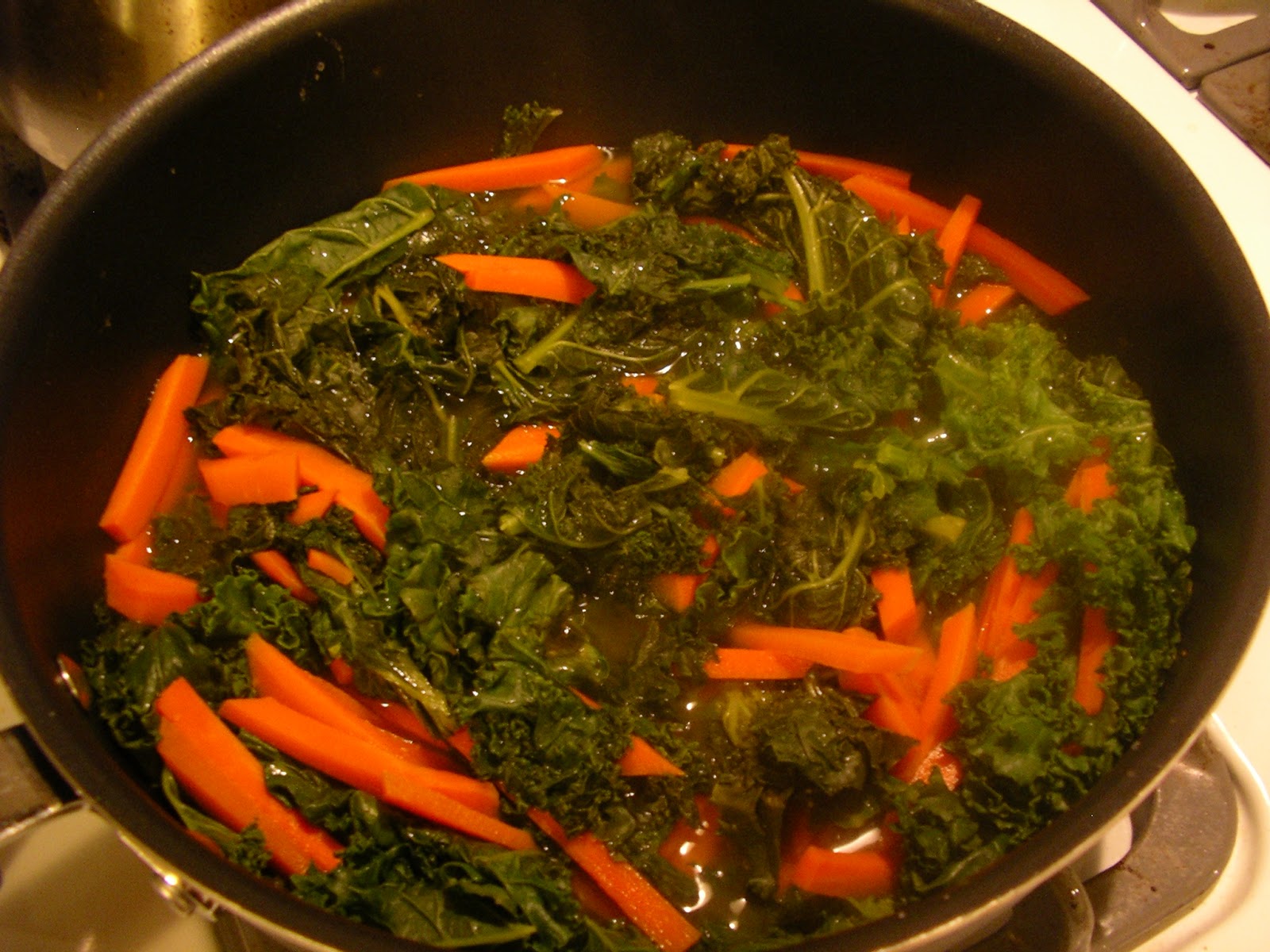 This Vegan Life Braised Kale with Garlic and Carrots