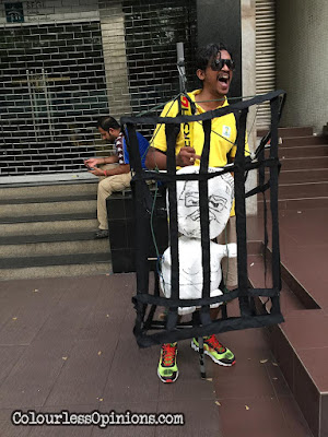 This artwork is a masterpiece. bersih 4 najib in bars jail