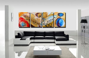 Abstract Painting "My World" by Dora Woodrum
