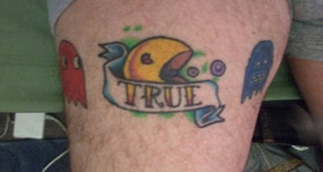 pac man tattoo tattoos pacman designs retro dedicate skin his
