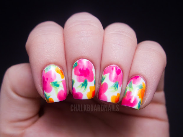 china glaze summer neons nail art