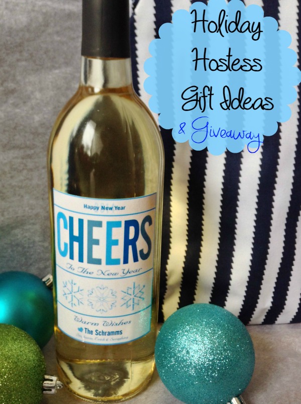 Holiday Hostess Gift Ideas with Wine. Enter to win your own Personalized Holiday Wine Labels | Managing a Home