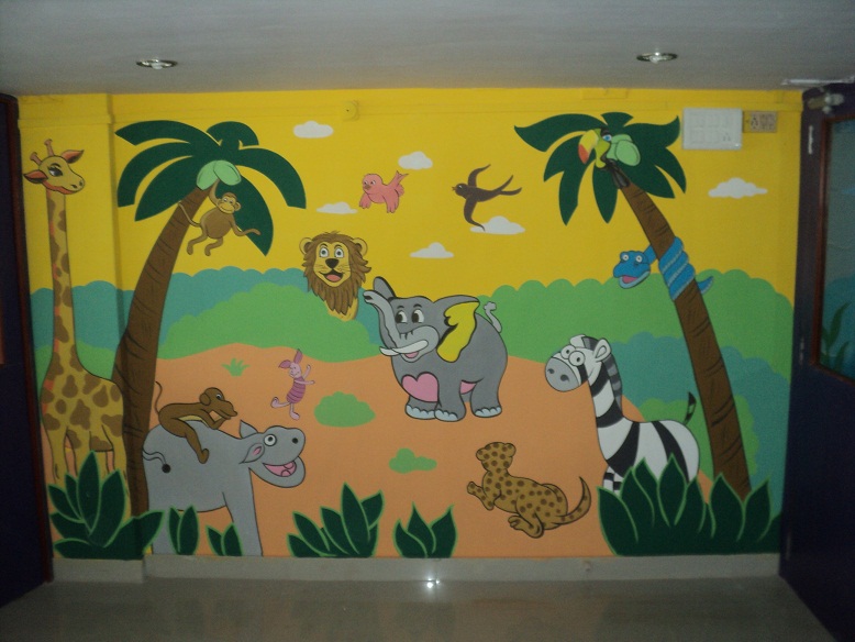 SCHOOL KIDS CLASSROOM WALL ART WORK BORIVALI / MIRA ROAD / KANDIVALI