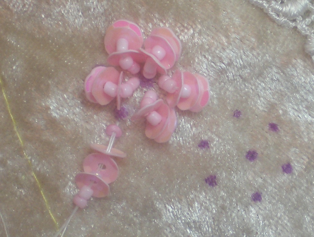 Diane's Decorating Diary Sequin flower