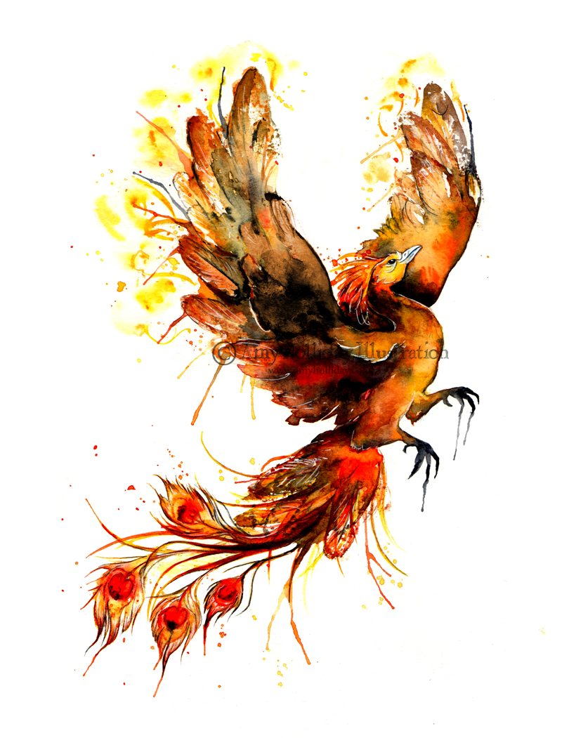 amy holliday illustration tattoo a phoenix risen amy holliday illustration tattoo a phoenix risen