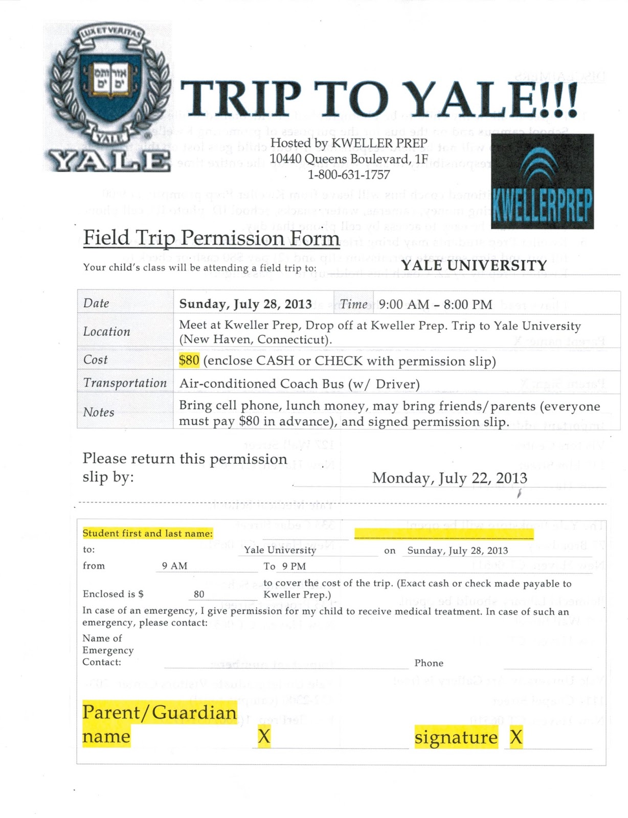 kweller prep blog nyc middle school high school and college yale acceptance letter