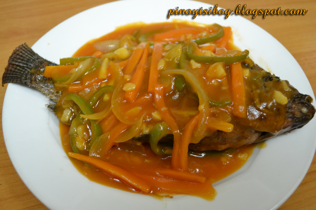 Pinoy Tsibog Sweet and Sour Tilapia