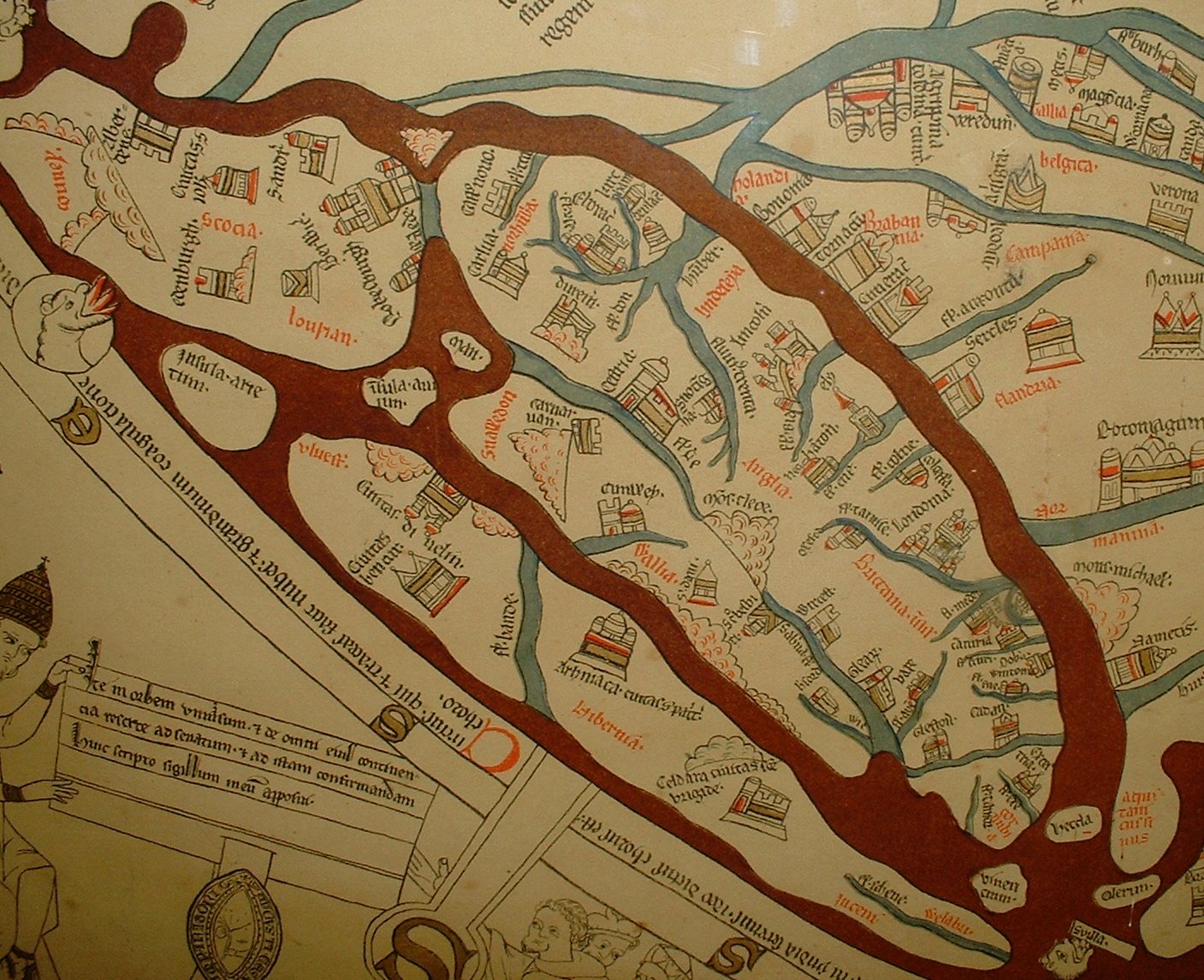the mappa mundi meaning cloth of the world has spent most of its long life at hereford cathedral rarely emerging from behind its glass case the mappa mundi meaning cloth of the world has spent most of its long life at hereford cathedral rarely emerging from behind its glass case