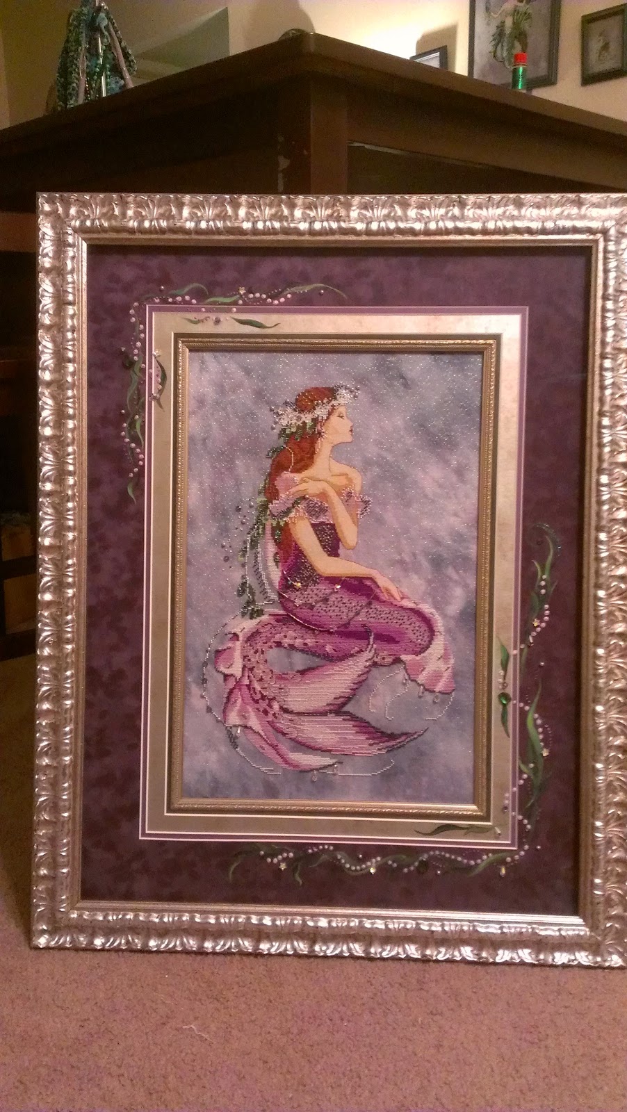 Stitching Under The Sea Enchanted Mermaid Purple Silk Conversion